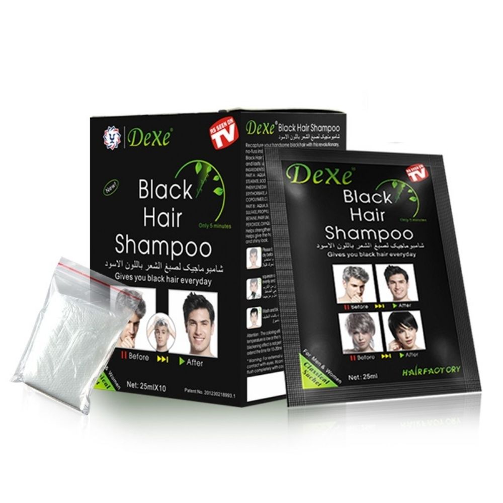 Shampoo Pinta Canas 10min Color Negro Caja X 10 Unidades - NEGRO